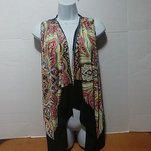 Slinky brand XS open front cardigan cover up knit